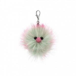 Jellycat Mint Fizz Bag Charm 7 CM X 7 CM, Jellycat USA | NC2890471