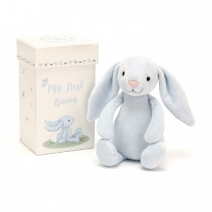 Jellycat My First Bunny Blue 19 CM X 8 CM, Jellycat USA | LI5421836