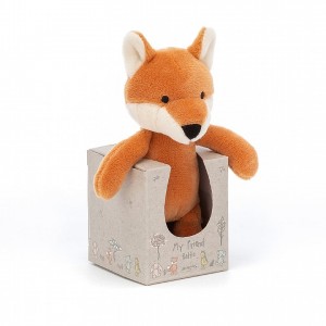 Jellycat My Friend Fox Rattle 12 CM X 5 CM, Jellycat USA | DK2751946