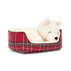 Jellycat Napping Nipper Westie 10 CM X 15 CM, Jellycat USA | OJ6347109