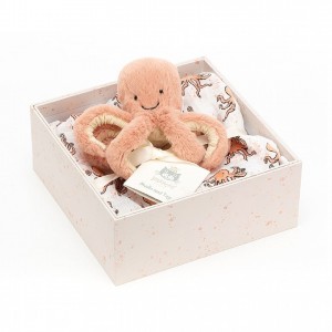 Jellycat Odell Octopus Gift Set 18 CM X 18 CM, Jellycat USA | SF8230154