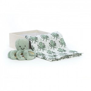 Jellycat Odyssey Octopus Gift Set 18 CM X 18 CM, Jellycat USA | CR6850917