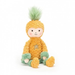 Jellycat Perky Pineapple Top 30 CM X 6 CM, Jellycat USA | YL7643259