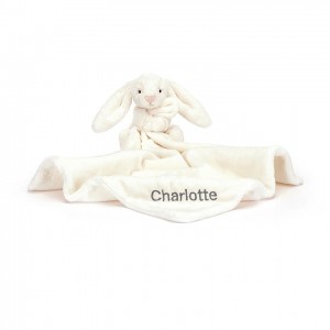 Jellycat Personalised Bashful Cream Bunny Soother 34 CM X 34 CM, Jellycat USA | BG7632845