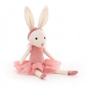 Jellycat Pirouette Bunny Rose 27 CM X 9 CM, Jellycat USA | CX0372689