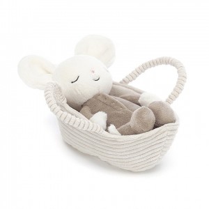 Jellycat Rock-a-Bye Mouse 19 CM X 9 CM, Jellycat USA | LB1345892