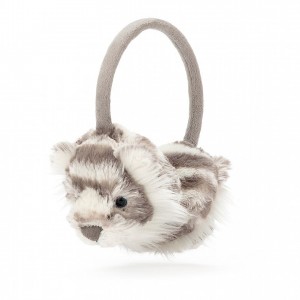 Jellycat Sacha Tiger Ear Muffs 18 CM X 16 CM, Jellycat USA | TF6043792