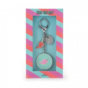 Jellycat Seas The Day Enamel Keychain 16 CM X 8 CM, Jellycat USA | QA1785903