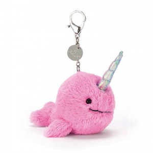 Jellycat Seas The Day Fuchsia Bag Charm 11 CM X 7 CM, Jellycat USA | NM7032859