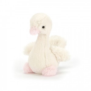 Jellycat Syllabub Swan Pink Rattle 16 CM X 8 CM, Jellycat USA | MI9182465