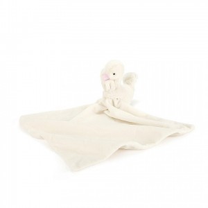 Jellycat Syllabub Swan Pink Soother 34 CM X 8 CM, Jellycat USA | IK2845093