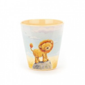 Jellycat The Very Brave Lion Melamine Cup 9 CM X 9 CM, Jellycat USA | UL9042185