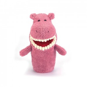 Jellycat Toothy Hippo Hand Puppet 28 CM X 13 CM, Jellycat USA | TQ3406798