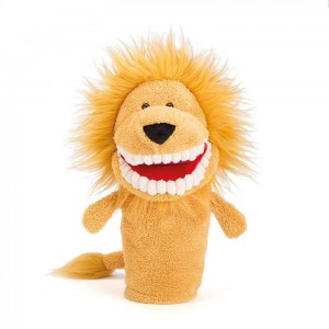 Jellycat Toothy Lion Hand Puppet 28 CM, Jellycat USA | QJ3024586