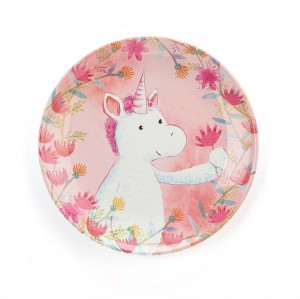 Jellycat Unicorn Dreams Melamine Plate 20 CM X 20 CM, Jellycat USA | NG4261309