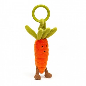 Jellycat Vivacious Vegetable Carrot Jitter 15 CM X 5 CM, Jellycat USA | CK4780695