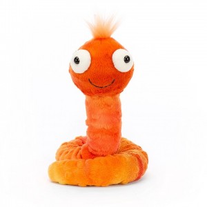 Jellycat Winston Worm 16 CM X 8 CM, Jellycat USA | VL2584317