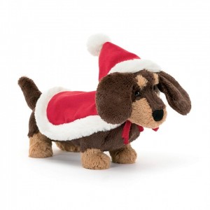 Jellycat Winter Warmer Otto Sausage Dog 15 CM X 7 CM, Jellycat USA | KM1472056