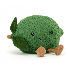 LARGE Jellycat Amuseable Lime 15 CM X 22 CM, Jellycat USA | NW7482396