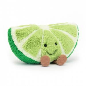 LARGE Jellycat Amuseable Lime 18 CM X 25 CM, Jellycat USA | OD1265934