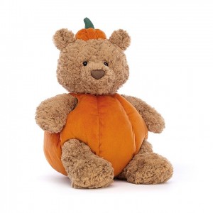 LARGE Jellycat Bartholomew Bear Pumpkin 36 CM X 21 CM, Jellycat USA | BG0749352