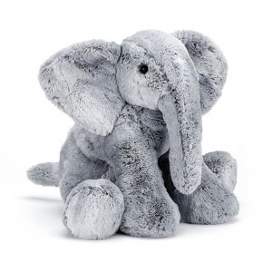 LARGE Jellycat Elly Elephant 32 CM X 18 CM, Jellycat USA | UZ0841537