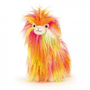 LARGE Jellycat Fiesta Llama 32 CM X 10 CM, Jellycat USA | YV2105764