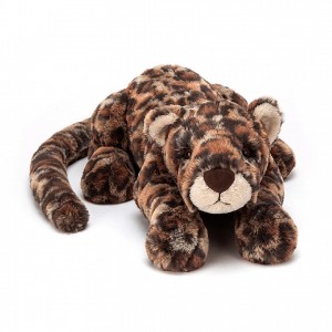 LARGE Jellycat Livi Leopard 12 CM X 46 CM, Jellycat USA | VG8597304