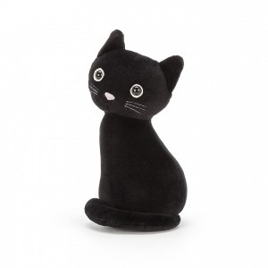 LARGE Jellycat Lucky Black Cat 34 CM X 14 CM, Jellycat USA | EM6894235