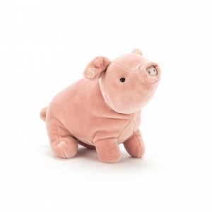 LARGE Jellycat Mellow Mallow Pig 20 CM X 34 CM, Jellycat USA | HJ2895743