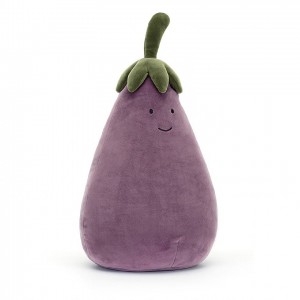 LARGE Jellycat Vivacious Vegetable Aubergine 40 CM X 22 CM, Jellycat USA | VO6723805