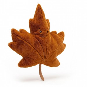 LARGE Jellycat Woodland Maple Leaf 43 CM X 42 CM, Jellycat USA | RH8041956