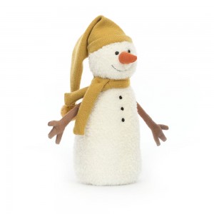 LITTLE Jellycat Lenny Snowman 24 CM X 11 CM, Jellycat USA | ZK5167328