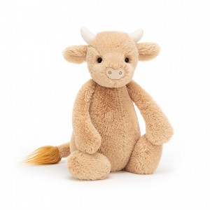 MEDIUM Jellycat Bashful Cow 31 CM X 12 CM, Jellycat USA | UV9471380