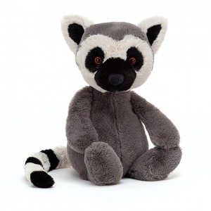 MEDIUM Jellycat Bashful Lemur 31 CM X 12 CM, Jellycat USA | XH3189674