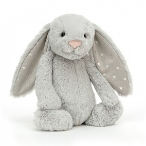 MEDIUM Jellycat Bashful Shimmer Bunny 31 CM X 12 CM, Jellycat USA | LG4203879