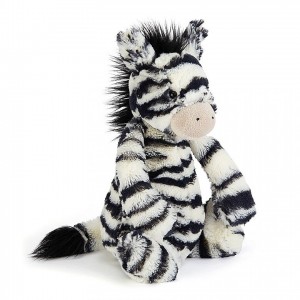 MEDIUM Jellycat Bashful Zebra 31 CM X 12 CM, Jellycat USA | XH8370594