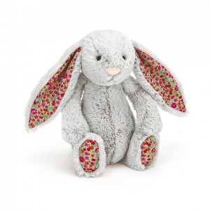 MEDIUM Jellycat Blossom Silver Bunny 31 CM, Jellycat USA | MR2354908