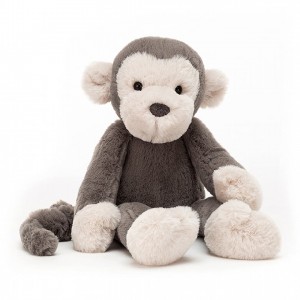 MEDIUM Jellycat Brodie Monkey 34 CM X 9 CM, Jellycat USA | YW9047312