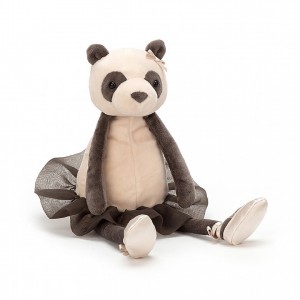 MEDIUM Jellycat Dancing Darcey Panda 33 CM X 10 CM, Jellycat USA | PG2659140