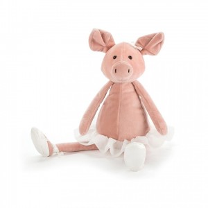 MEDIUM Jellycat Dancing Darcey Piglet 33 CM X 10 CM, Jellycat USA | UA3829740