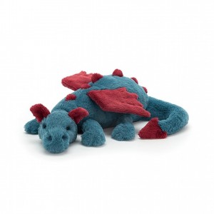 MEDIUM Jellycat Dexter Dragon 12 CM X 50 CM, Jellycat USA | EB9607853