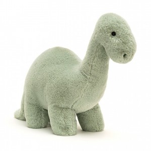 MEDIUM Jellycat Fossilly Brontosaurus 26 CM X 12 CM, Jellycat USA | VB6759382