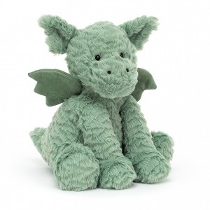 MEDIUM Jellycat Fuddlewuddle Dragon 23 CM X 11 CM, Jellycat USA | QE0216387