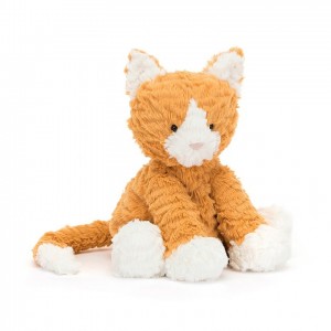 MEDIUM Jellycat Fuddlewuddle Ginger Cat 23 CM X 13 CM, Jellycat USA | UM1603597