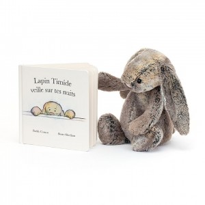 MEDIUM Jellycat Lapin Timide Veille Sur Tes Nuits & Bashful Cottontail Bunny, Jellycat USA | KA5201439