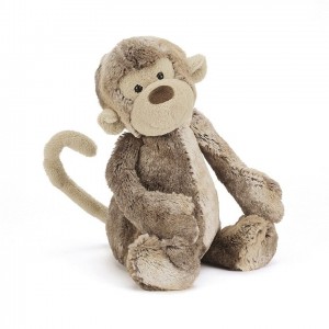 MEDIUM Jellycat Moss Monkey 31 CM, Jellycat USA | FC2980437