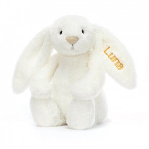 MEDIUM Jellycat Personalised Bashful Luxe Bunny Luna 31 CM X 12 CM, Jellycat USA | RN2146859