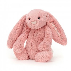 MEDIUM Jellycat Personalised Bashful Petal Bunny 31 CM X 12 CM, Jellycat USA | VE3127589