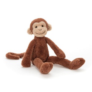 MEDIUM Jellycat Pitterpat Monkey 40 CM X 9 CM, Jellycat USA | ZX4516823